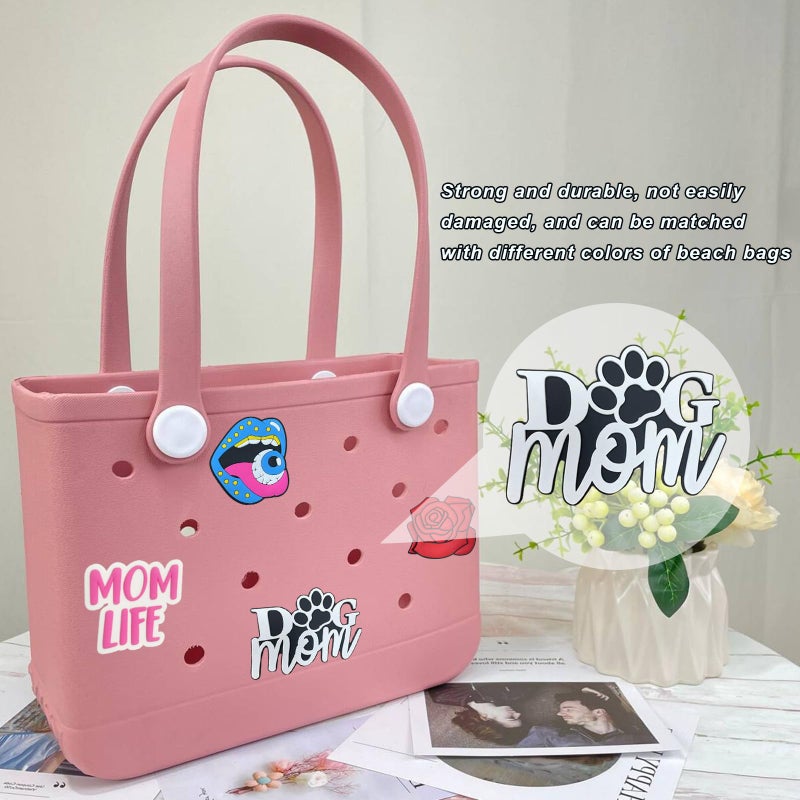 Lckaey Rubber Beach Bag Accessories-PVC Rubber decoration-for EVA Purse Bogg Inserts Y064Figure 43 - Image 5